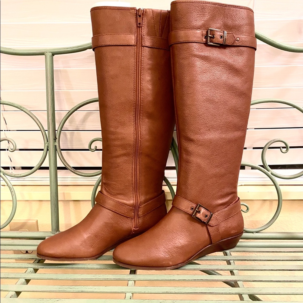 Arturo Chiang Brown Leather Boots size 7 1/2
